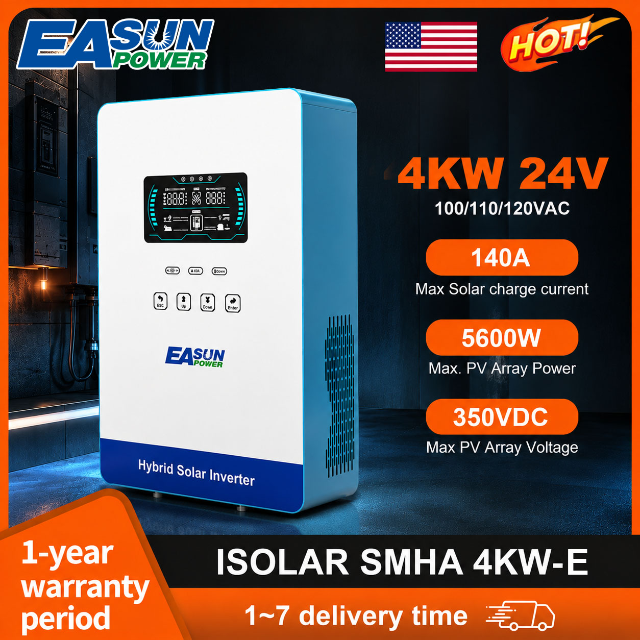 EASUN POWER 4KW 120V Şebeke Dı - Grid Tie Inverter Limiter 2000W incelemesi ve fiyatı