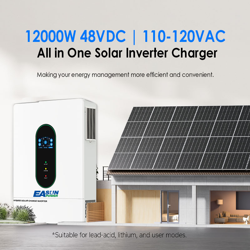 EASUN POWER 12KW Bölünmüş Fazl - Grid Tie Inverter Limiter 2000W incelemesi ve fiyatı