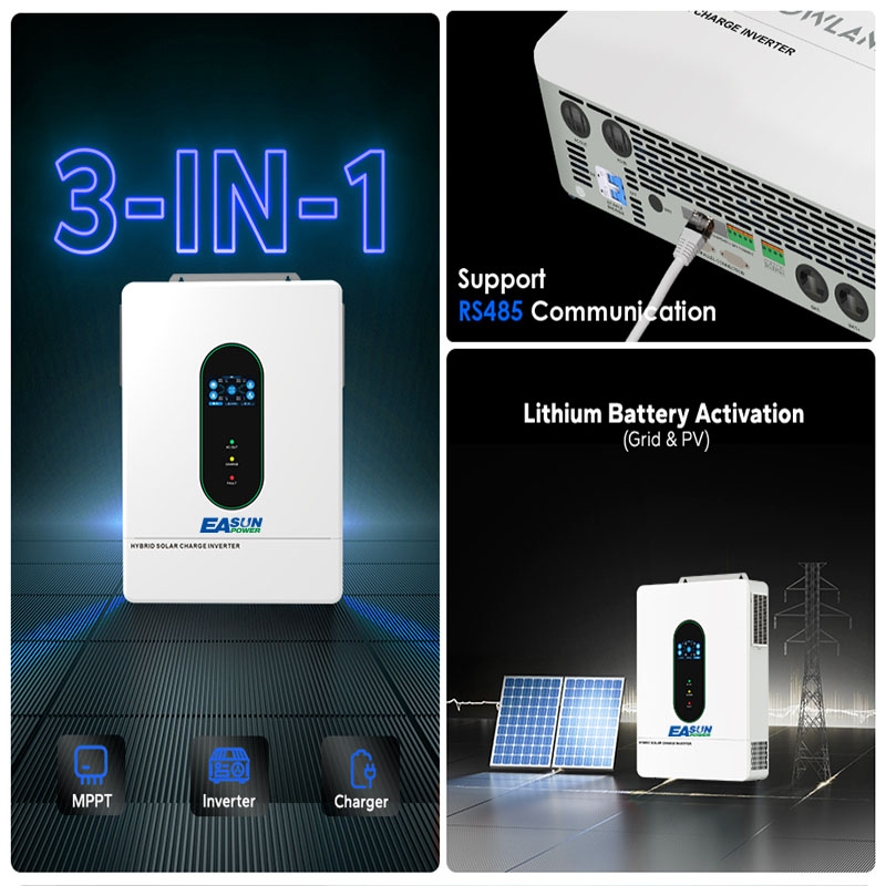 EASUN POWER 12KW Bölünmüş Fazl - Grid Tie Inverter Limiter 2000W incelemesi ve fiyatı